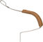 Alloy Toe Clips w/ Leather - brown/M