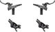 Shimano XT v+h Set Scheibenbremse BR-M8120 mit Resinbelag J-Kit - schwarz/Satz (VR + HR)