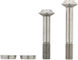 Trickstuff Set de tornillos de cabeza de bola de titanio con arandelas - plata/universal