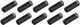 Jagwire Tapas de extremo de aluminio para cambios Sealed Liner - black/5 mm