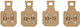 Type 8.R Race Brake Pads for 4 Piston MT Disc Brakes - universal/race