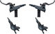 Shimano SLX BR-M7100 Disc Brake Set J-Kit - black/set (front+rear)