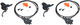 Set de Freins à Disque av+arr SLX BR-M7100 J-Kit - noir/set (roue avant et arrière)
