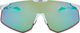 uvex pace perform CV Sportbrille - white matt/glossy green