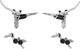 Hope Tech 4 E4 v+h Set Scheibenbremse mit Stahlflexleitung - silver-black/Set/links/rechts (seitenspezifisch)