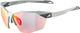 Alpina Twist Six HR QV Sports Glasses - smoke grey matt | quattro/varioflex rainbow mirror