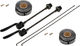 Juego de ruedas DT Swiss 535 + Shimano Deore T610 26" - negro/26" set (RD 9x100 + RT 10x135) Shimano