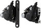 Shimano Set de Freins à Disque av+arr 105 BR-R7070 + ST-R7025 - silky black/set (roue avant et arrière)