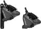 Set de frenos de disco d+t GRX BR-RX810 + Di2 ST-RX815 - negro-gris/set (RD + RT)
