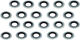 Jagwire O-Rings for Brake Hoses - silver-brown-black/M6 (Mineral Oil / DOT)