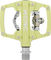 KCNC AM Trap Click / Platform Pedals - green-yellow