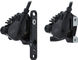 Shimano 105 Front+Rear Set Disc Brake BR-R7170 + Di2 ST-R7170 - black/Set/left/right (side-specific)