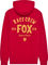 Fox Head Slogan Fleece Pullover - flame red/S