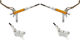 Trickstuff Set de Freins à Disque av+arr Maxima acier flex, revêtement PU - argenté-orange/Ensemble/gauche/droite (spécifique)