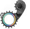 absoluteBLACK HOLLOWcage Carbon Ceramic OSPW pulley wheel system Shimano 9100/8000 - rainbow | 12 teeth (guide pulley), 18 teeth (tension pulley)