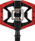 crankbrothers Pedales de clip/plataforma Double Shot 3 - black-red