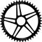 Wolf Tooth Components Direct Mount Kettenblatt für Easton Cinch - black/46 Z