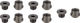 Wolf Tooth Components Chain Ring Bolt Set, 5-Arm 6 mm - grey/6 mm