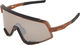 100% Glendale Hiper Sportbrille - matte translucent brown fade/hiper silver mirror