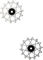 Garbaruk Juego de Roldanas 14 + 14 Dientes para Shimano 12 Velocidades MTB - silver
