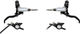 Hope Juego de Frenos de Disco EVO X2 con Latiguillo de Plástico - black-silver | Set | left/right (side-specific)
