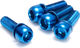 REVERSE Components Schrauben M6 x 18 für Bremsadapter - 4 Stück - blue