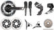 SRAM Red eTap AXS HRD FM 2x12-Speed 37-50 6-Bolt Disc Brake Groupset - black/172.5 mm 37-50, 10-26