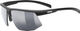 uvex Lunettes de sport Aerios - black mat | smoke
