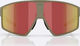 Bliz P002 Sportbrille - matte camo green/grey-red revo