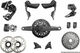 SRAM Force E1 AXS HRD FM Powermètre Groupe 2x12 vitesses 35-48 - 172,5 mm/10-33/À braser