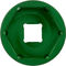 Abbey Bike Tools Accesorio Suspension Top Cap Socket - green/28 mm