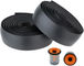 Handlebar Tape and Bar End Plug Set - black-orange/universal