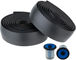 Handlebar Tape and Bar End Plug Set - black-blue/universal