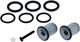 Handlebar Tape and Bar End Plug Set - black-silver/universal