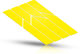 Set de Réflecteurs pour Cadre re:flex - yellow/universal