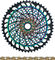 SRAM Kit d'Usure Cassette XX1 Eagle XG-1299 + Chaîne PC XX1 Eagle 12vit. - rainbow - XX1 gold/126/10-52