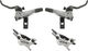 Shimano Set de frenos de disco XTR Enduro d+t BR-M9120 c. pasti. resina J-Kit - gris/set (RD + RT)