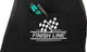 Finish Line Delantal de taller - negro