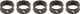 Precision Headset Spacers - black/15 mm