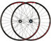 Fulcrum Red Fire 5 Disc Center Lock Boost 27.5" Wheelset - black-red/27.5" set (front 15x110 Boost + rear 12x148 Boost) Shimano