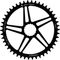 Direct Mount Chainring for Easton Cinch - black/46 tooth