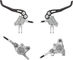 Trickstuff Piccola Carbon f+r set disc brake flatmount / postmount - silver-silver/Set/left/right (side-specific)