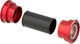 CeramicSpeed Eje de pedalier BB86 SRAM GXP Road 41 x 86,5 mm - red/Pressfit
