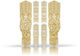 chain:TAPE 3000 Chainstay Protector Set - los muertos gold/universal