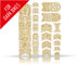 rie:sel Set de protectores de cuadro frame:TAPE 3000 - los muertos gold/universal