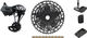 SRAM Kit de Mise à Niveau X01 Eagle AXS 1x12vit. avec Cassette pour Shimano - black - XX1 gold/Shimano VTT/14 dents/Shimano MTB/aucun/11-50/aucun/sans