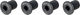 Vis de Plateau Filetées M8 4 bras 10 mm - grey/10 mm