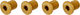 Vis de Plateau Filetées M8 4 bras 10 mm - gold/10 mm