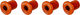 Vis de Plateau Filetées M8 4 bras 10 mm - orange/10 mm