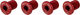 Vis de Plateau Filetées M8 4 bras 10 mm - red/10 mm